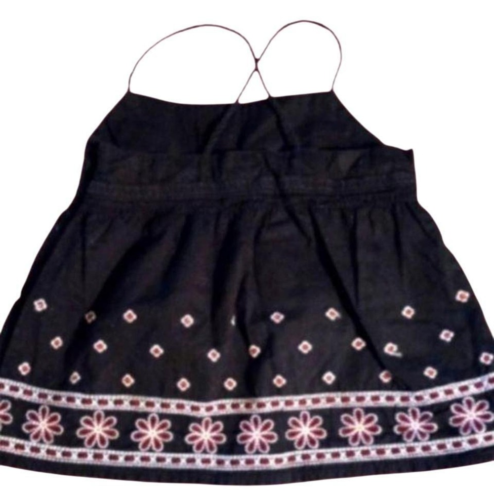 Baby GAP Black‎ Embroidered Flower Dress SKUK074
